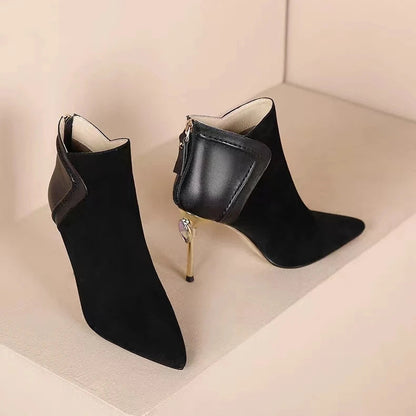 Colette Gold Point Booties