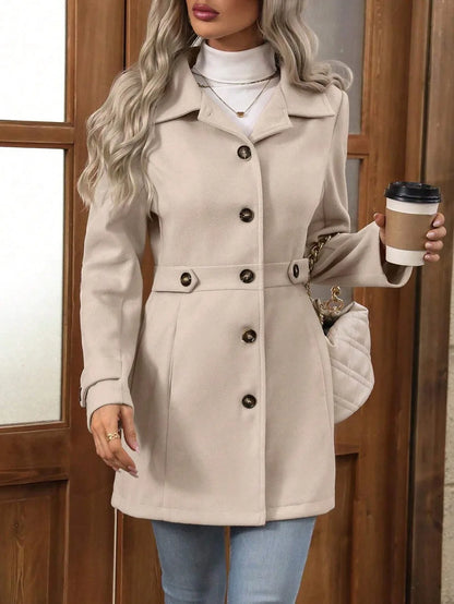 Charlotte Buttoned Trench Coat