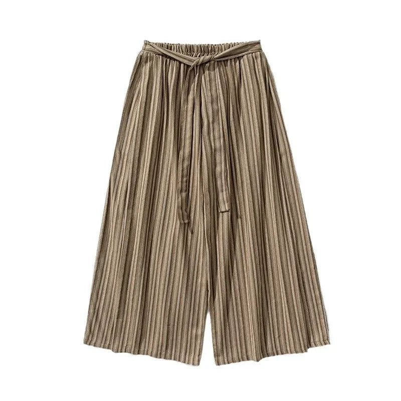 Cipher Stripe Wide-Leg