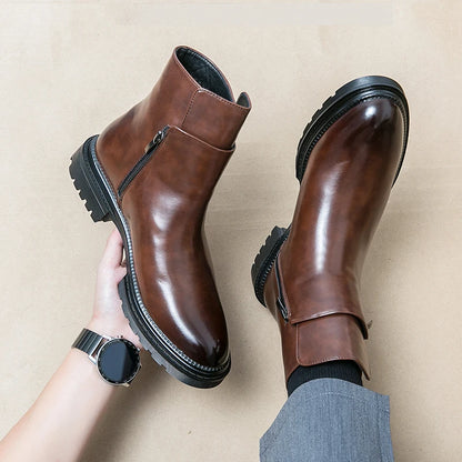 Knox Leather Zip Boot