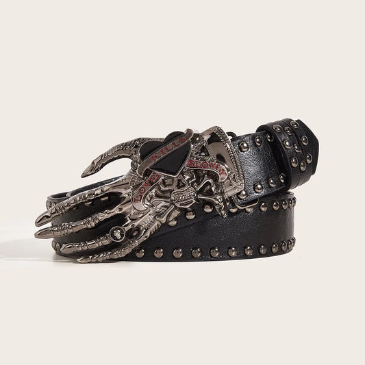 Love Kills Studded Belt