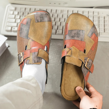 James Artisan Patchwork Clogs
