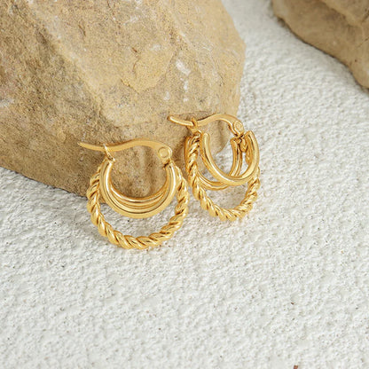 Ivy Double Loop Earrings
