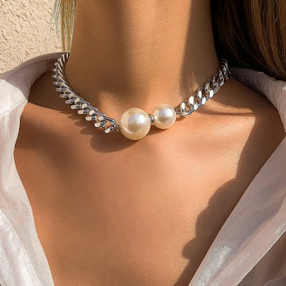 Margaux Pearl Chain Necklace