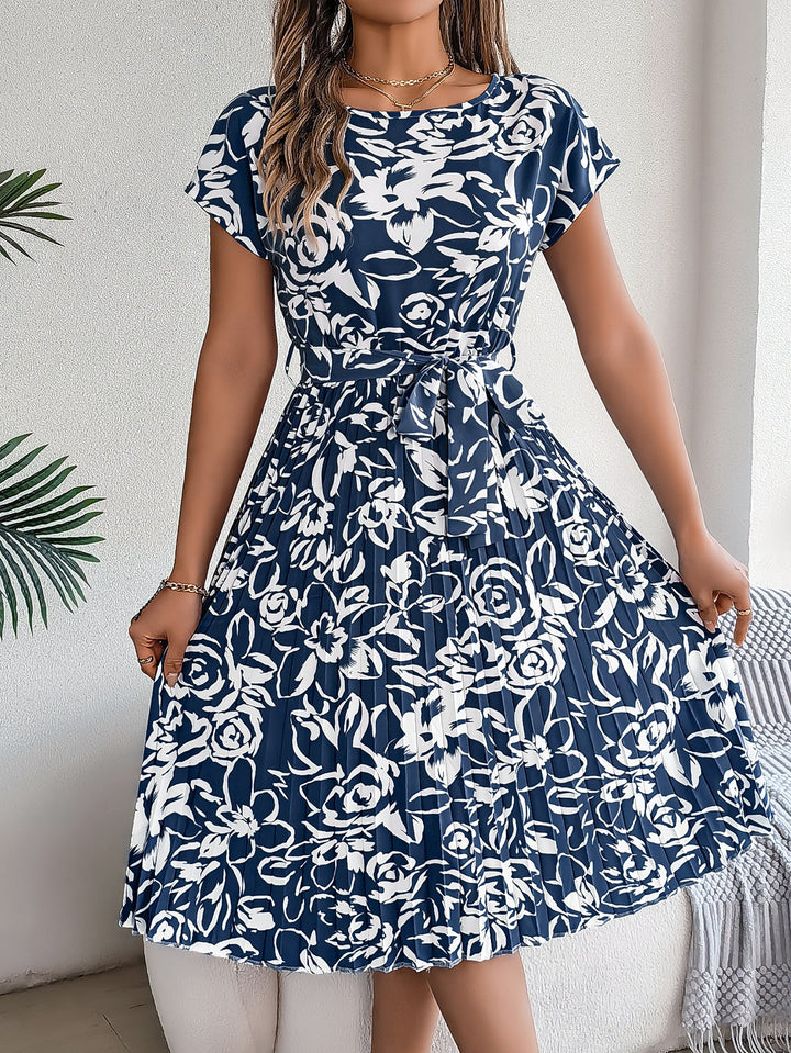 Amelia Garden Pleated Dress