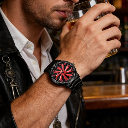 Obsidian Spin Dial Watch