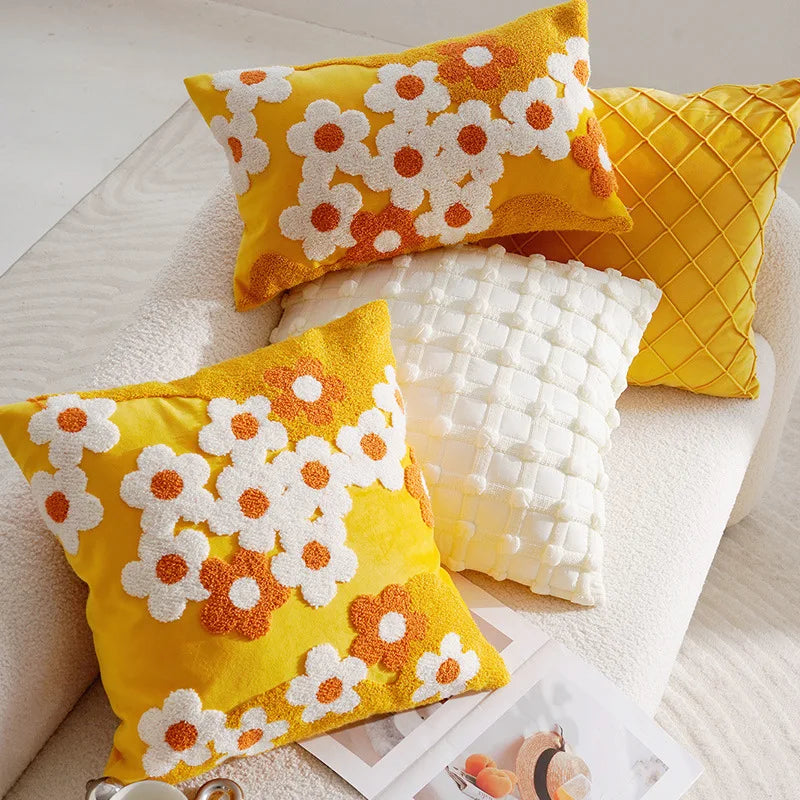 Daisy Tufted Pillow Covers