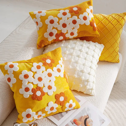 Daisy Tufted Pillow Covers