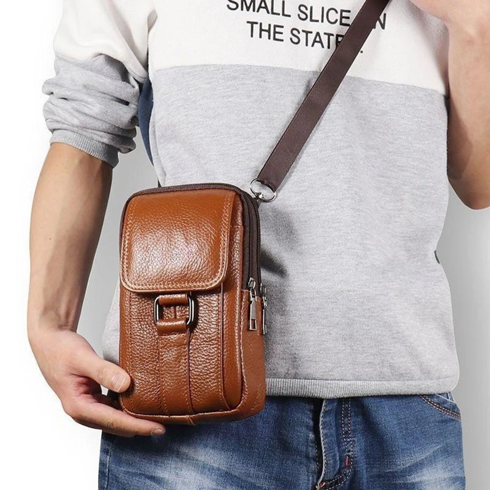 Brixton Leather Crossbody Bag