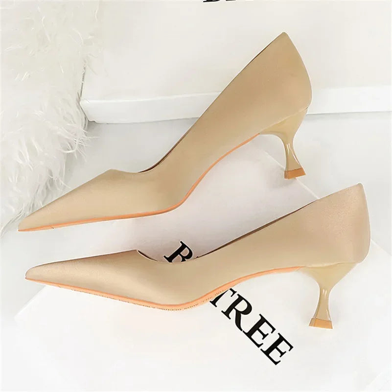 Lucerne Silk Heels