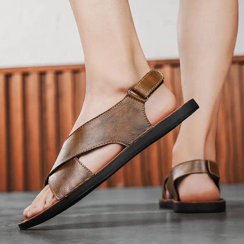 Cesare Leather Sandals