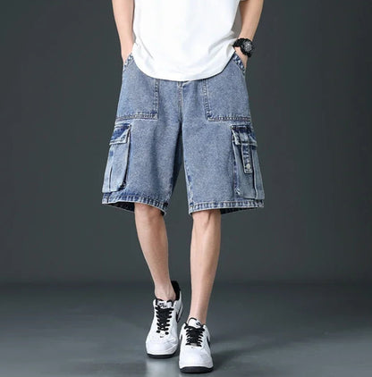 Dustin Denim Cargo Shorts
