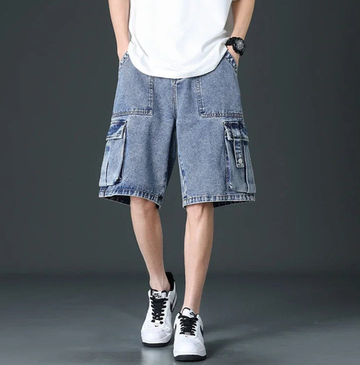 Dustin Denim Cargo Shorts