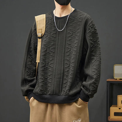 Wolfe Textured Crewneck