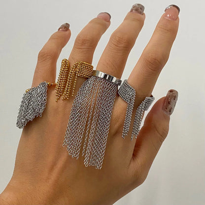 Sorelle Tassel Chain Rings