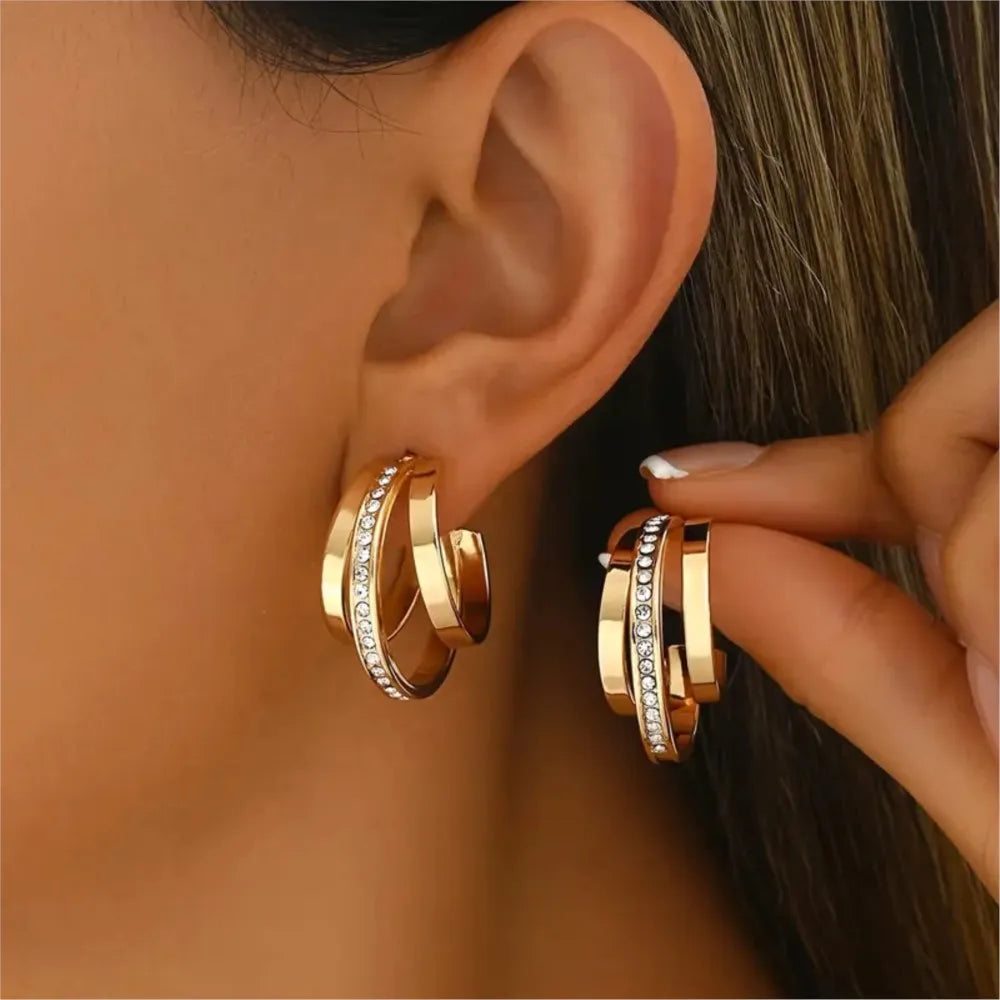 Angelique Layered Hoops