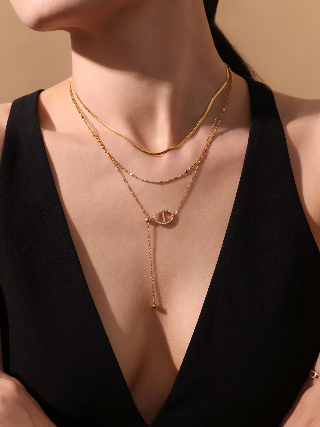 Nadia Drop Pendant Necklace