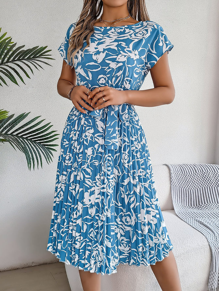 Amelia Garden Pleated Dress