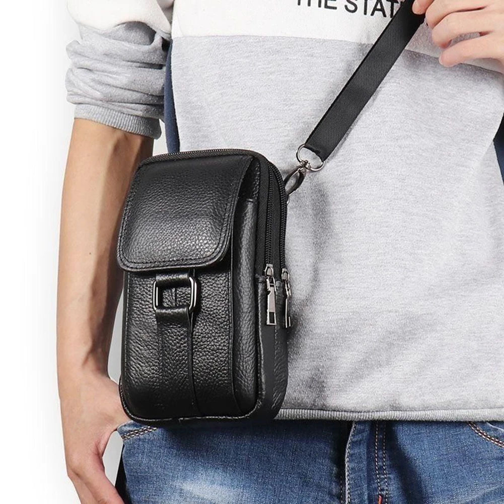 Brixton Leather Crossbody Bag