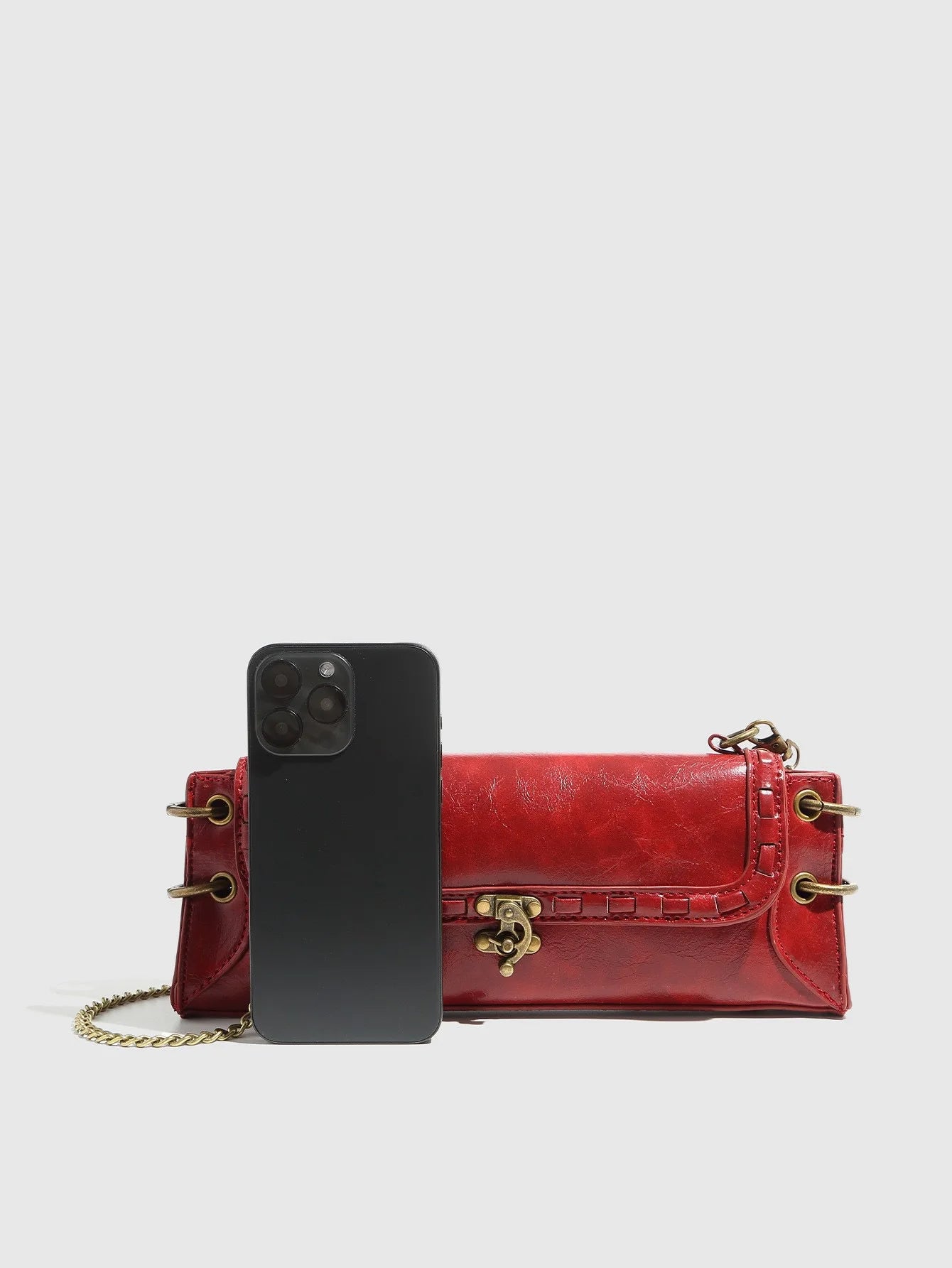 Margot Vintage Leather Clutch