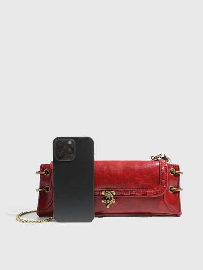 Margot Vintage Leather Clutch