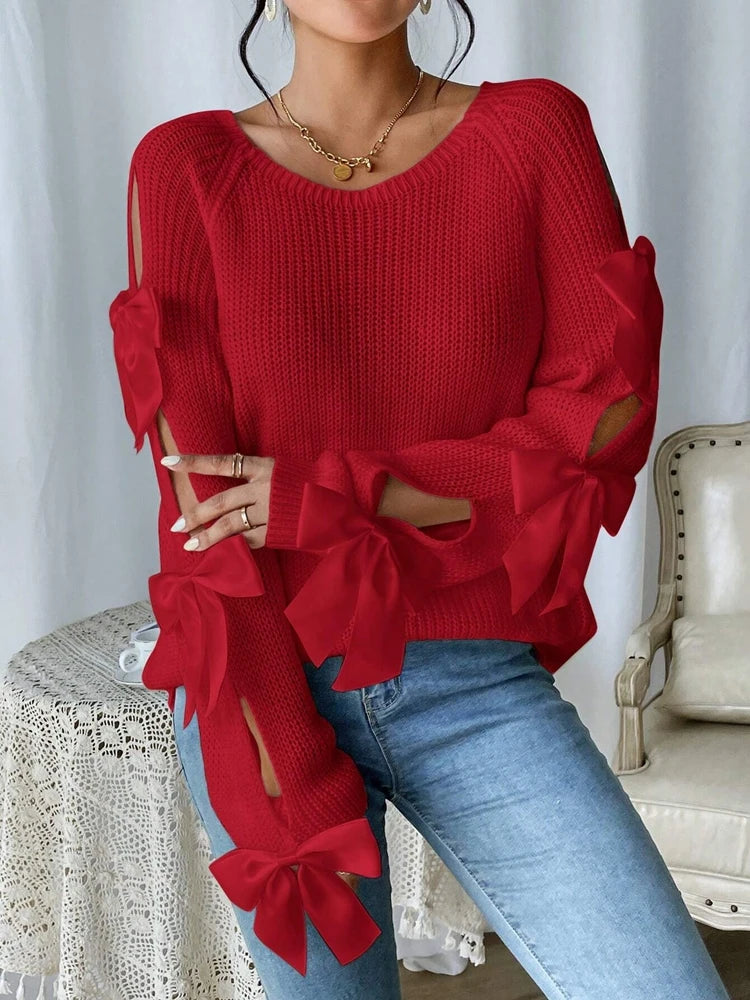 Isabelle Bow Sleeve Sweater