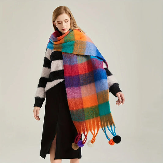 Maribel Pom Scarf