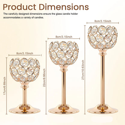 Grandeur Glass Candle Holders