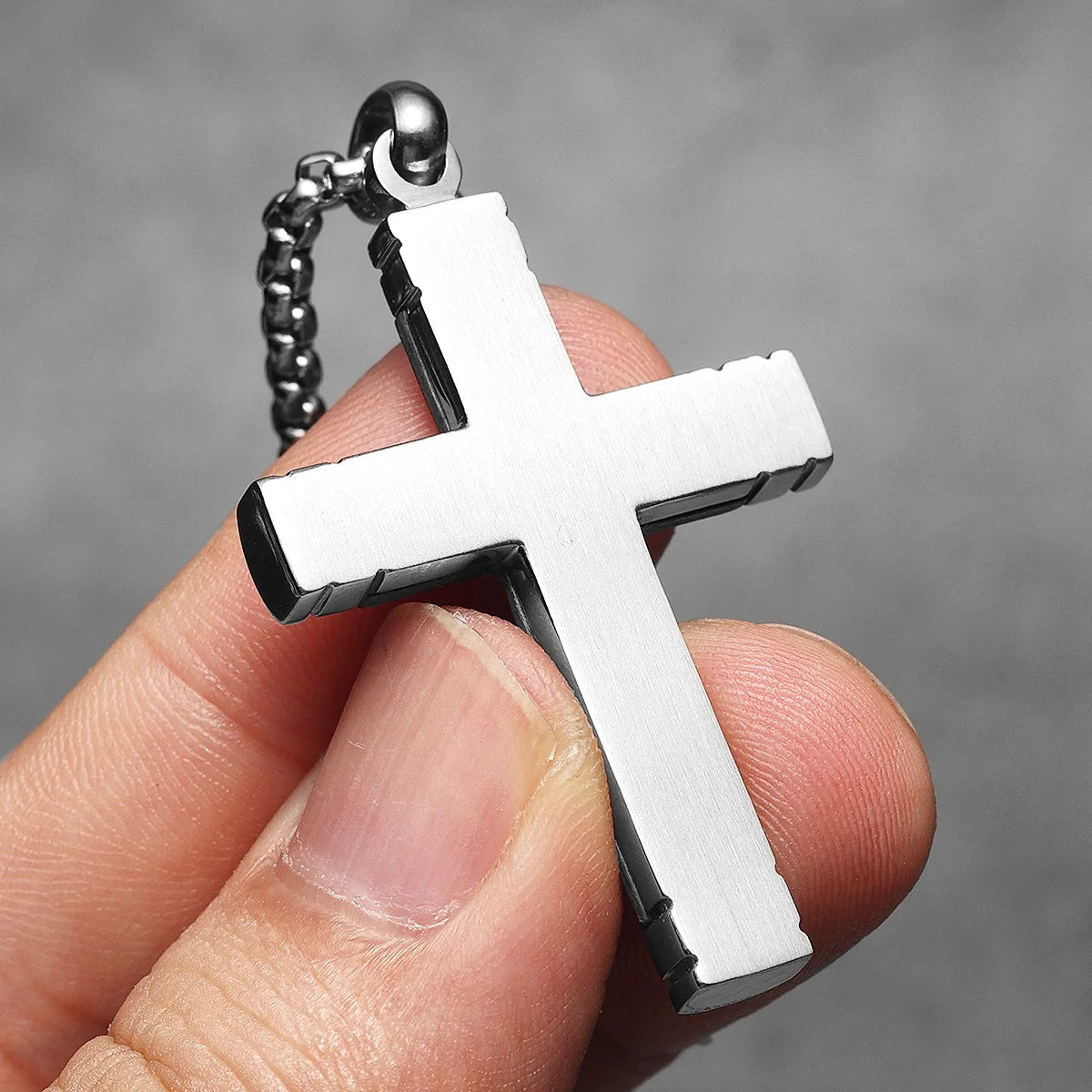 Wood Cross Necklace