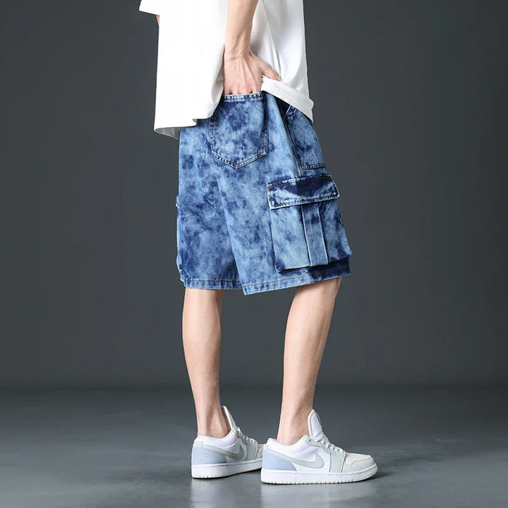 Dustin Denim Cargo Shorts
