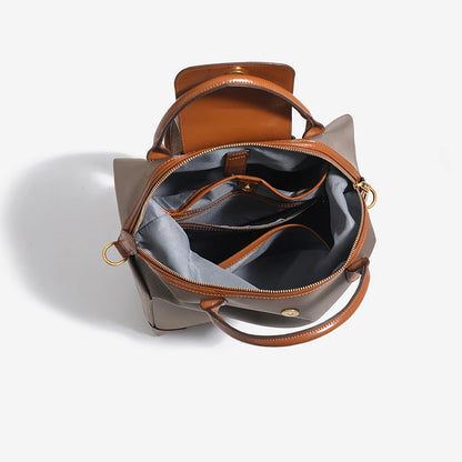 Isabelle Leather-Trim Backpack