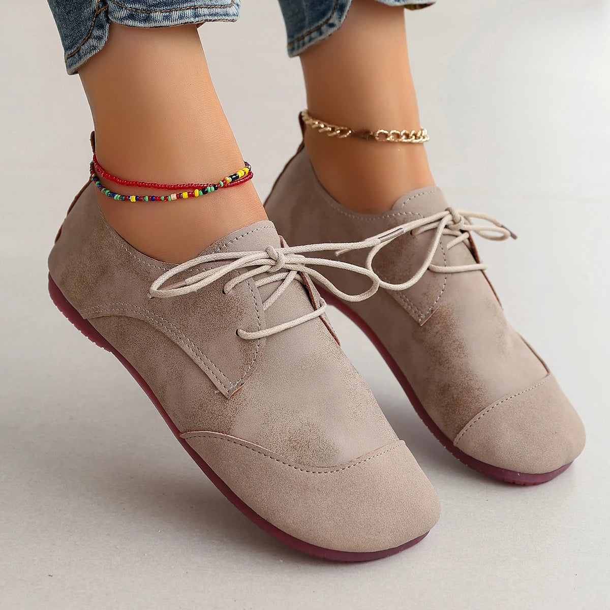 Liana Lace-Up Flats