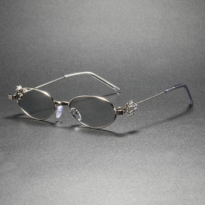 Fleur Crystal Oval Frames