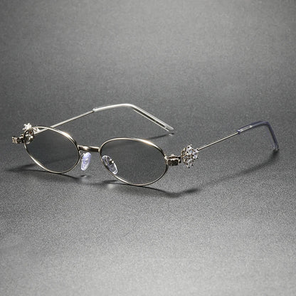 Fleur Crystal Oval Frames