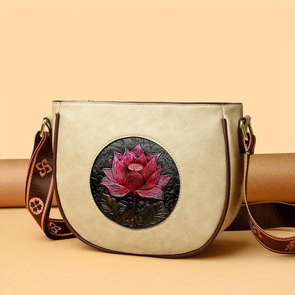 Vera Bloom Leather Satchel