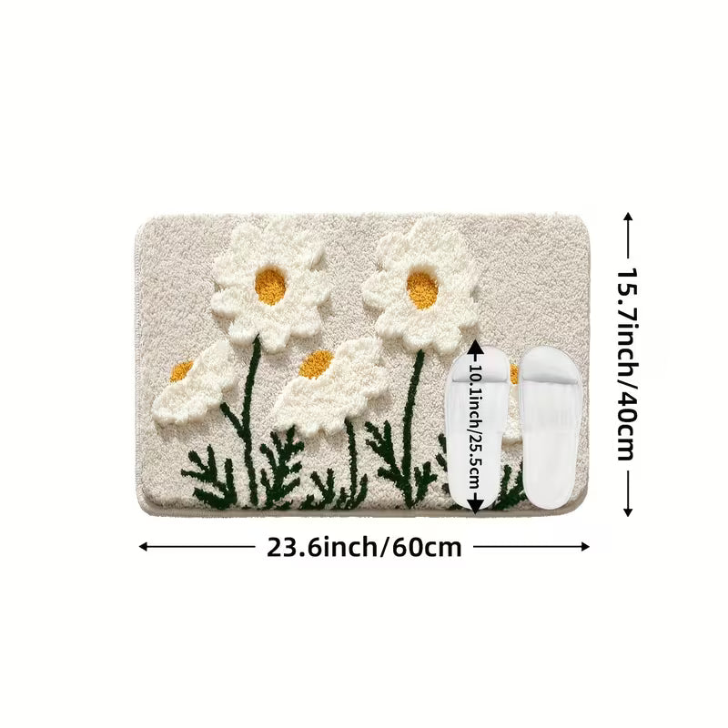 Plush Petal Bath Mat