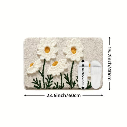 Plush Petal Bath Mat