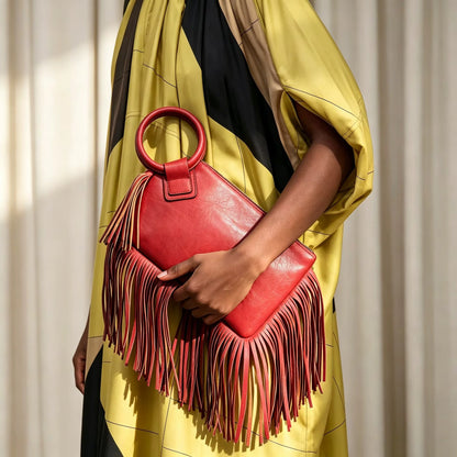 Camille Fringe Clutch